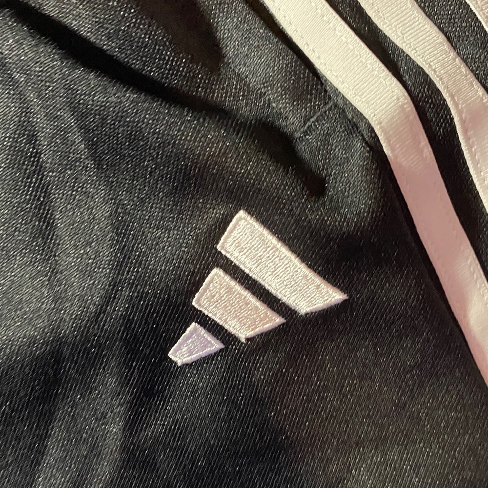 Adidas Black and White Joggers with Tapered Fit - Picture 2 of 7